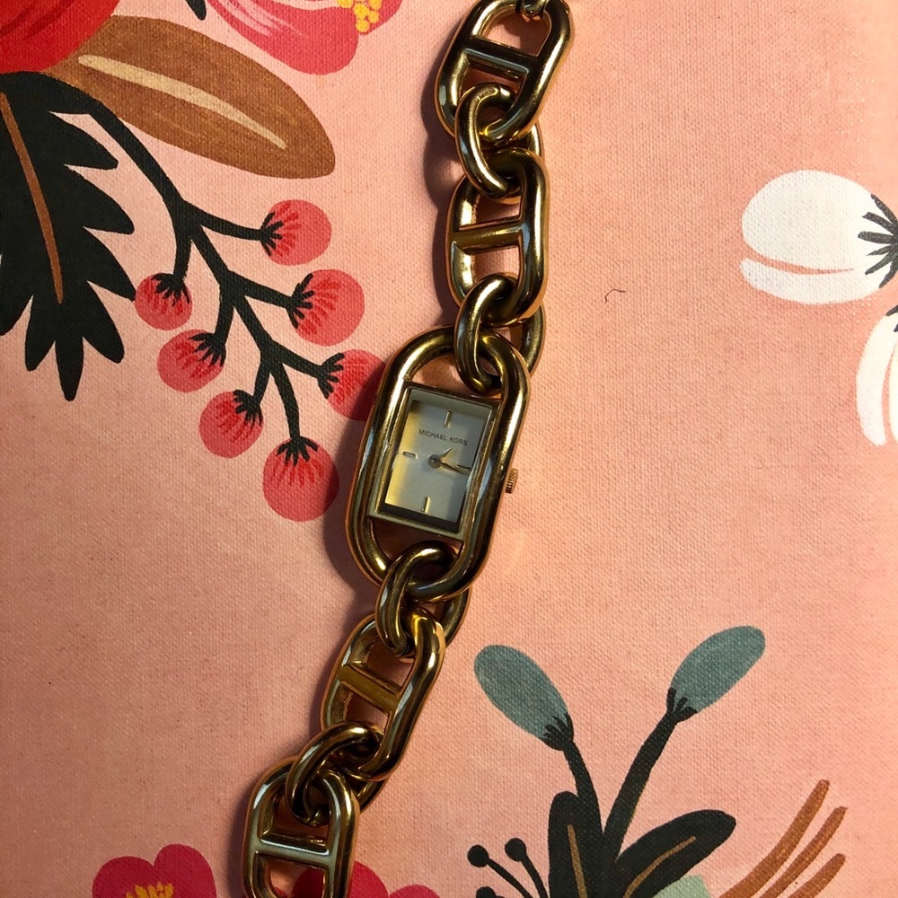 Gold Michael Kors watch
